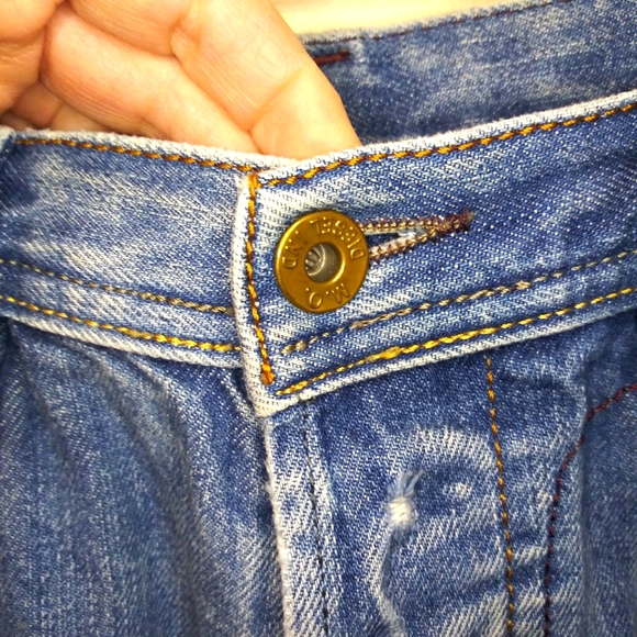 Vintage Diesel Tyel Distressed Button-Fly Bootcut Jeans Made In Italy - Picture 4 of 14